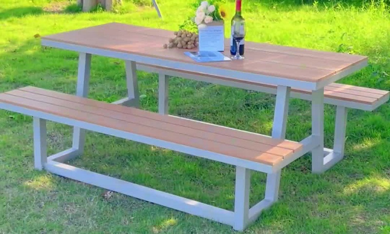 Model BP0287 Garden Picnic Tables and Bench